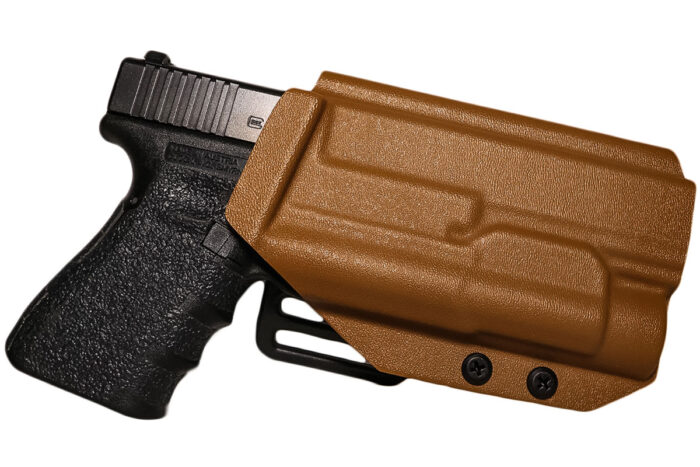 OWB Belt Slide in Coyote Brown (Shown with TLR1 Weapon Light)